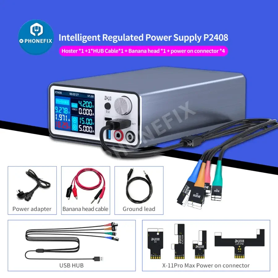 JC-ID AIXUN P2408 Power Supply Test Cable For iPhone 6-14 Pro Max - Image 20