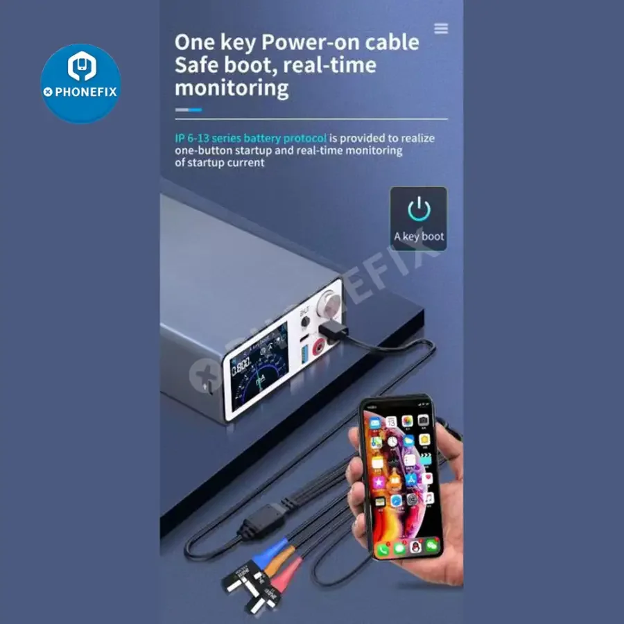 JC-ID AIXUN P2408 Power Supply Test Cable For iPhone 6-14 Pro Max - Image 9