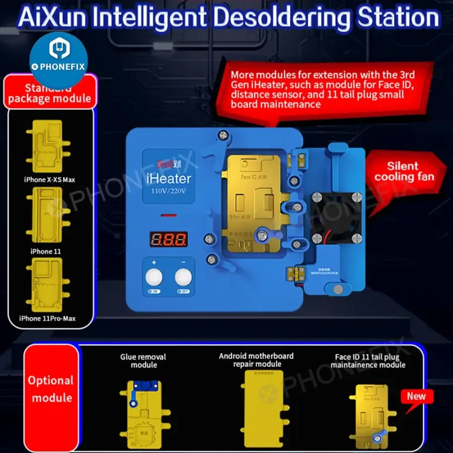 JC iHeater Desoldering Station Heating Plate For Motherboard Face ID Repair - Image 7