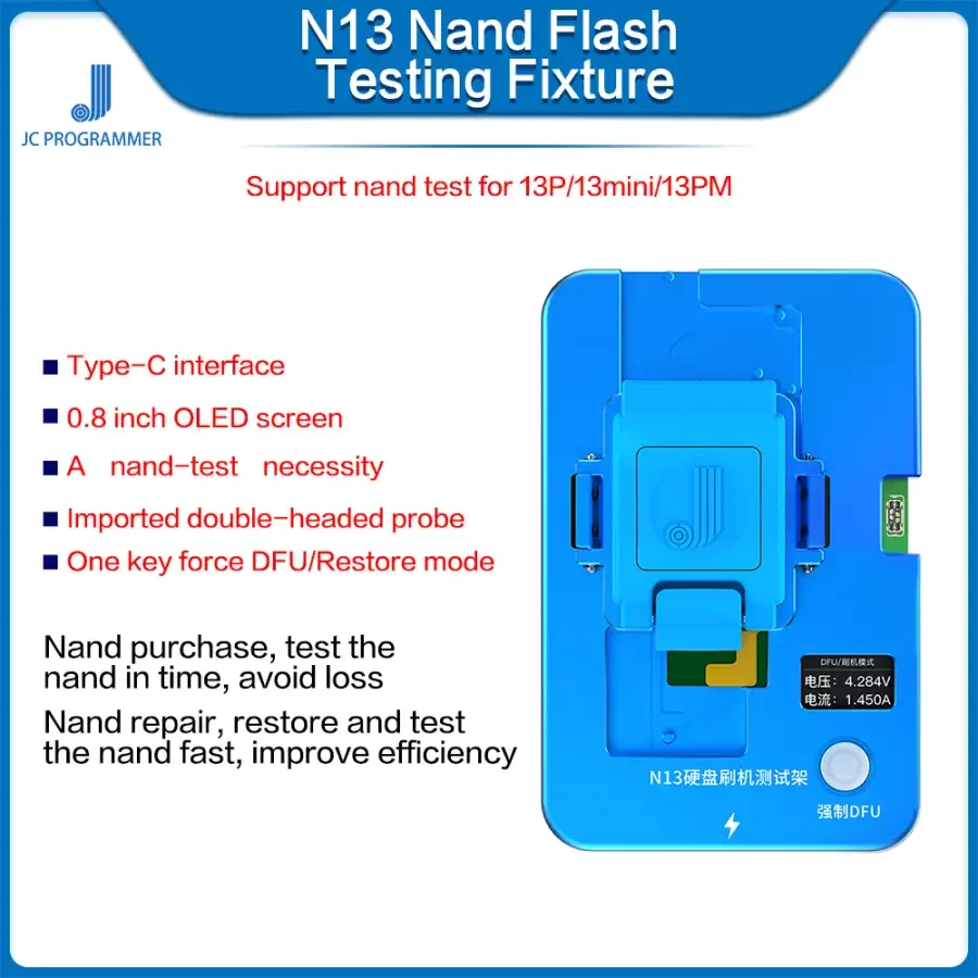 JC N13 Nand Restore Test Fixture For iPhone 13 Pro MAX MINI - Image 4