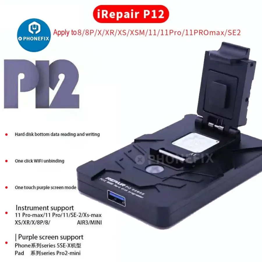 JC P13 iBox2 iRepair P12 PCIE NAND Programmer For iPhone 6-13 Promax - Image 19