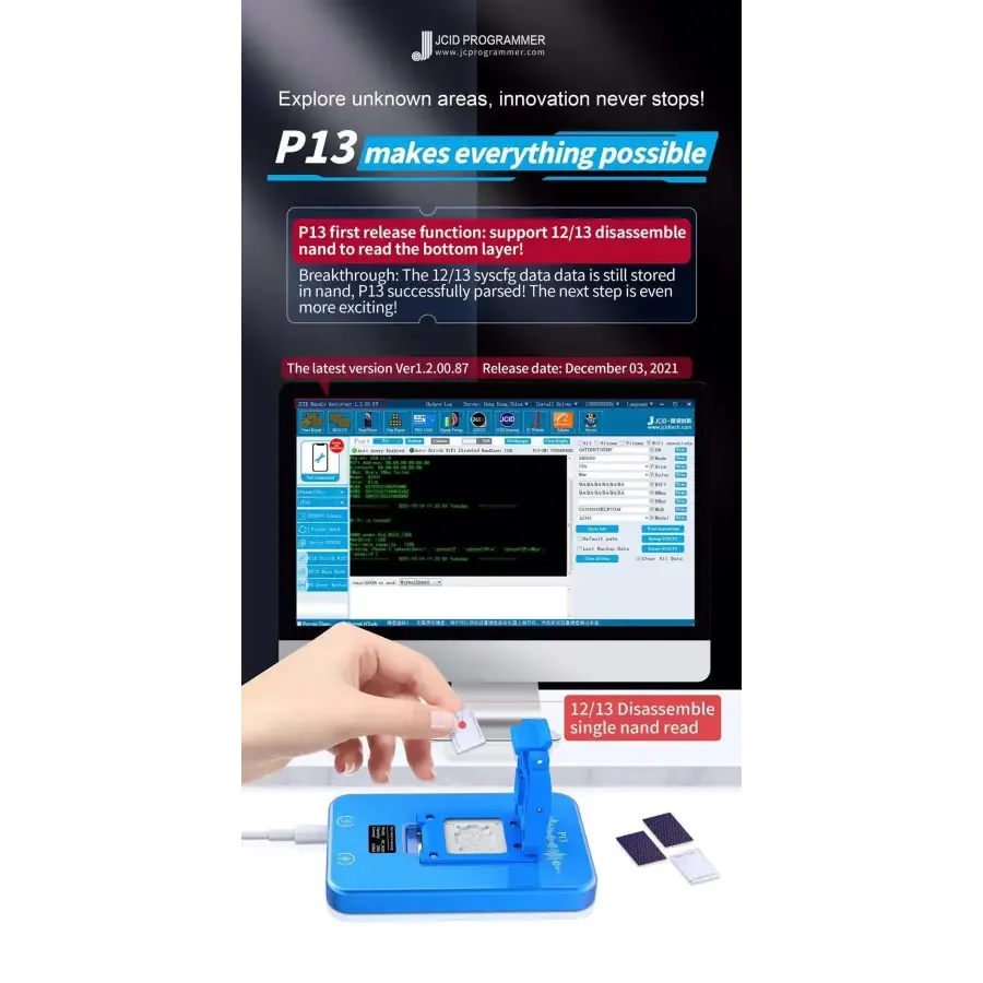 JC P13 Ultimate Box For PCIE Nand DFU Purple Screen Tool - Image 16