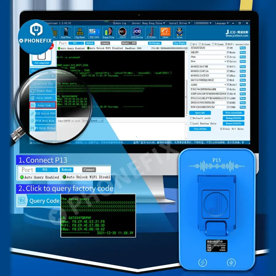 JC P13 Ultimate Box For PCIE Nand DFU Purple Screen Tool - Image 4