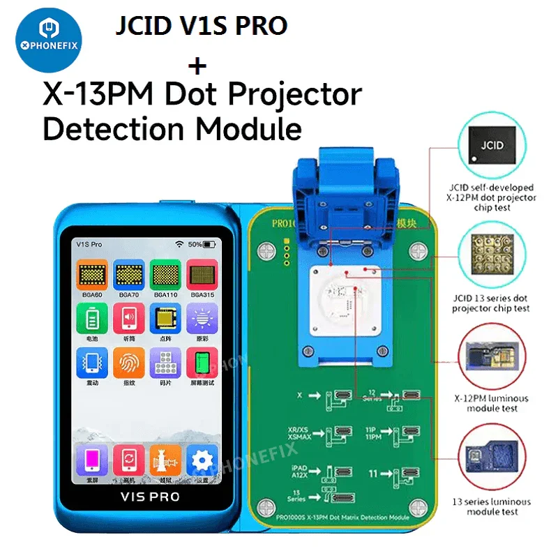JC V1S Pro Dot Projector Module For iPhone X-14 ProMax Face ID Repair - Image 3