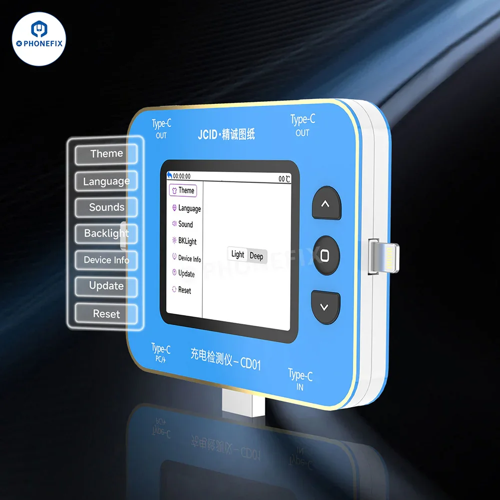 JCID CD01 Charging Detector With JC Drawing Type-C Lightning Port - Image 4