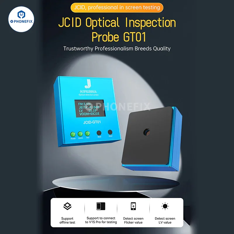 JCID GT01 Optical Detection Probe Tests Screen Flicker LV Value - Image 5
