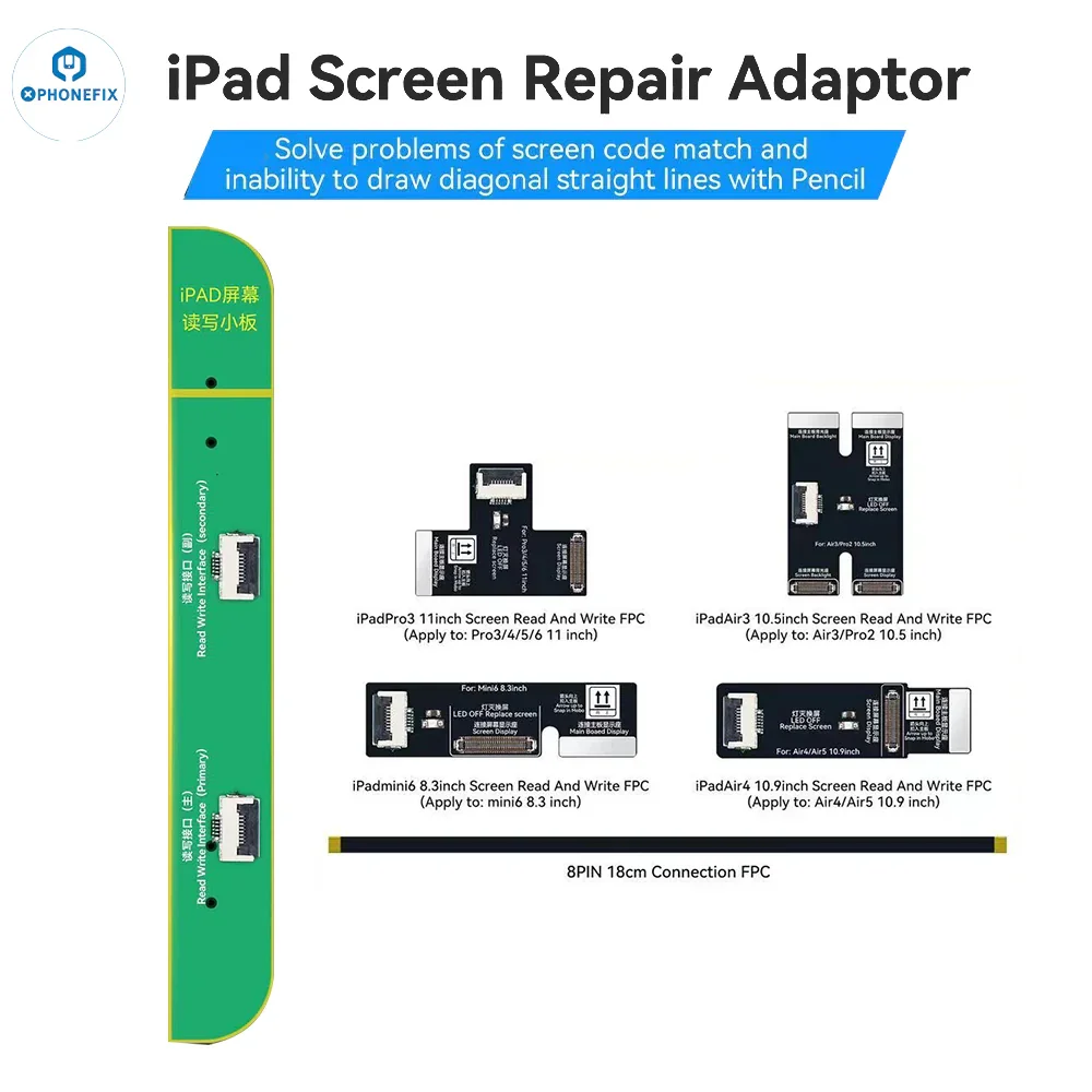 JCID iPad Screen Repair Adaptor Fixes Code Match Straight Lines Issue - Image 3