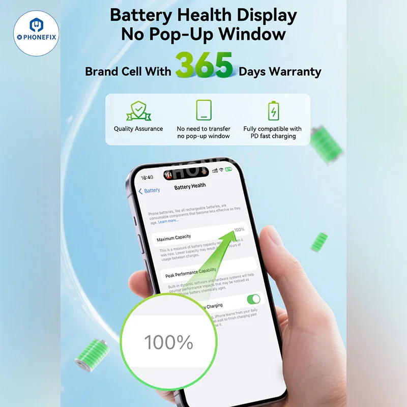 JCID iPhone 12-15 Self-Diagnostic Battery No Original FPC Transfer - Image 10
