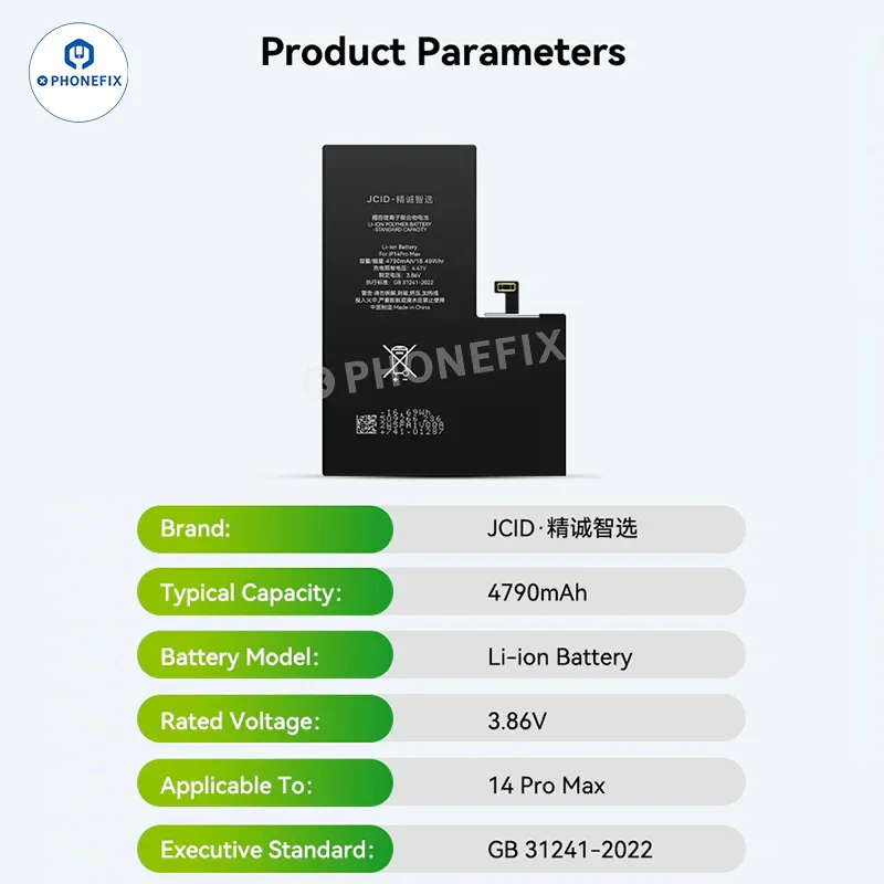 JCID iPhone 12-15 Self-Diagnostic Battery No Original FPC Transfer - Image 11