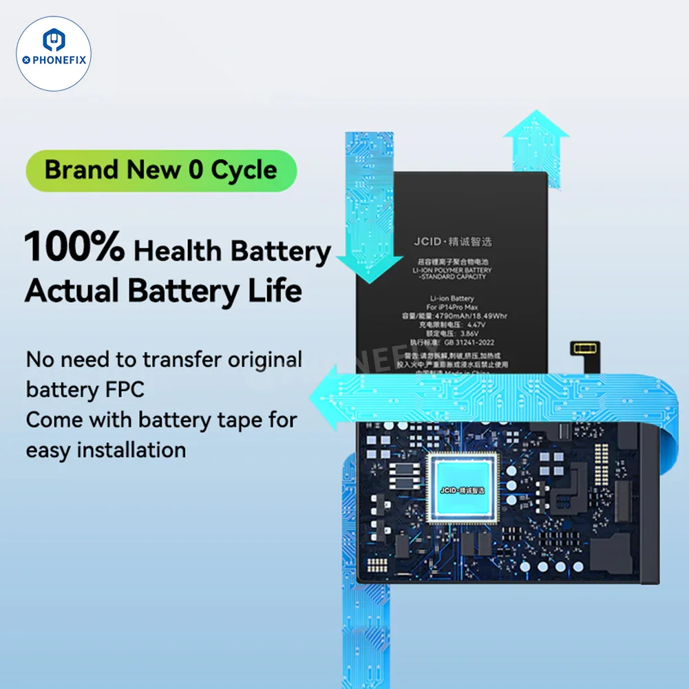 JCID iPhone 12-15 Self-Diagnostic Battery No Original FPC Transfer - Image 3
