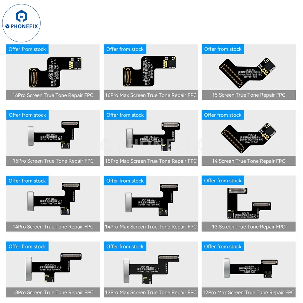 JCID iPhone 12-16 Pro Max Screen True Tone Repair FPC Cable - Image 2