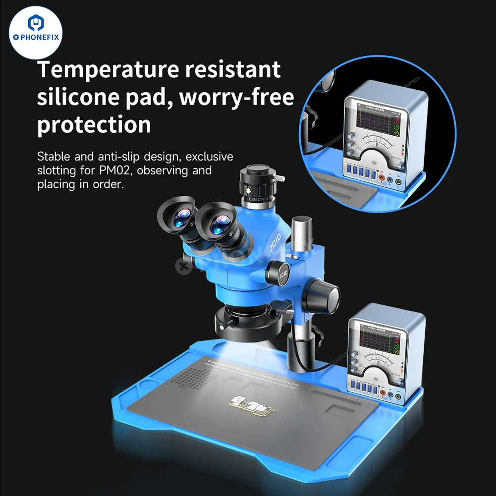 JCID M3750A 7-50X Trinocular Stereo Microscope Optical Digital 2-In-1 - Image 9