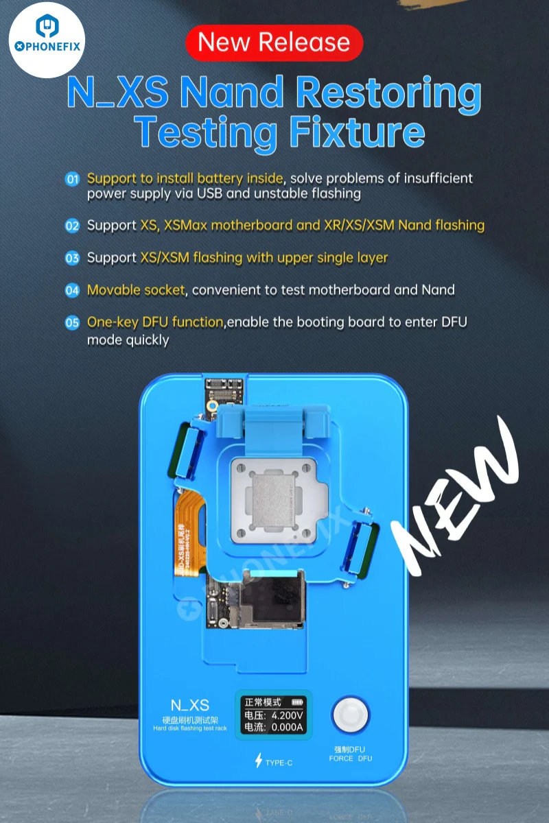 JCID N-XS Nand Restoring Test Fixture for iPhone XR-XS Max - Image 2