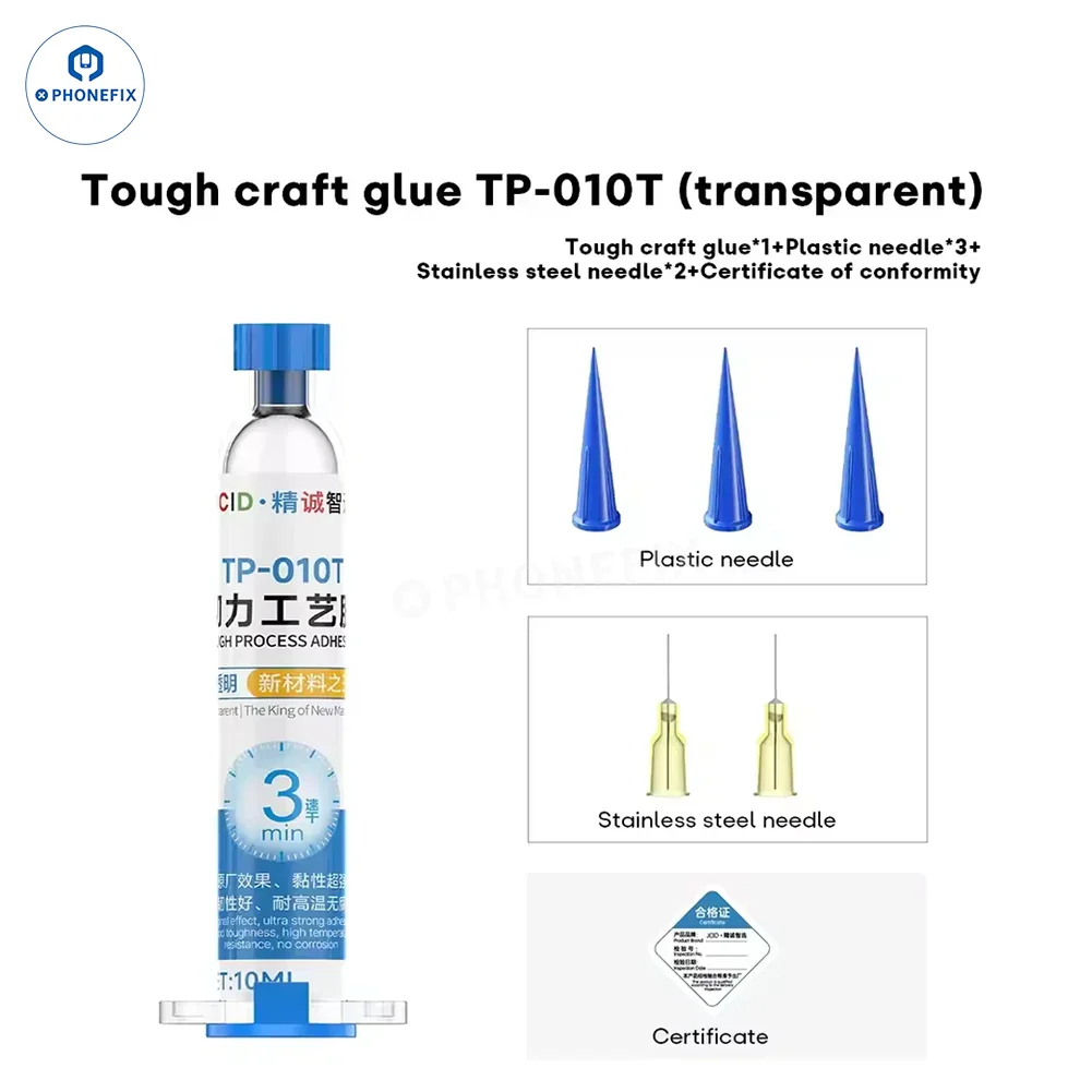 JCID Tough Process Adhesive TP Nano Glue for Mobile Phone Repair - Image 8