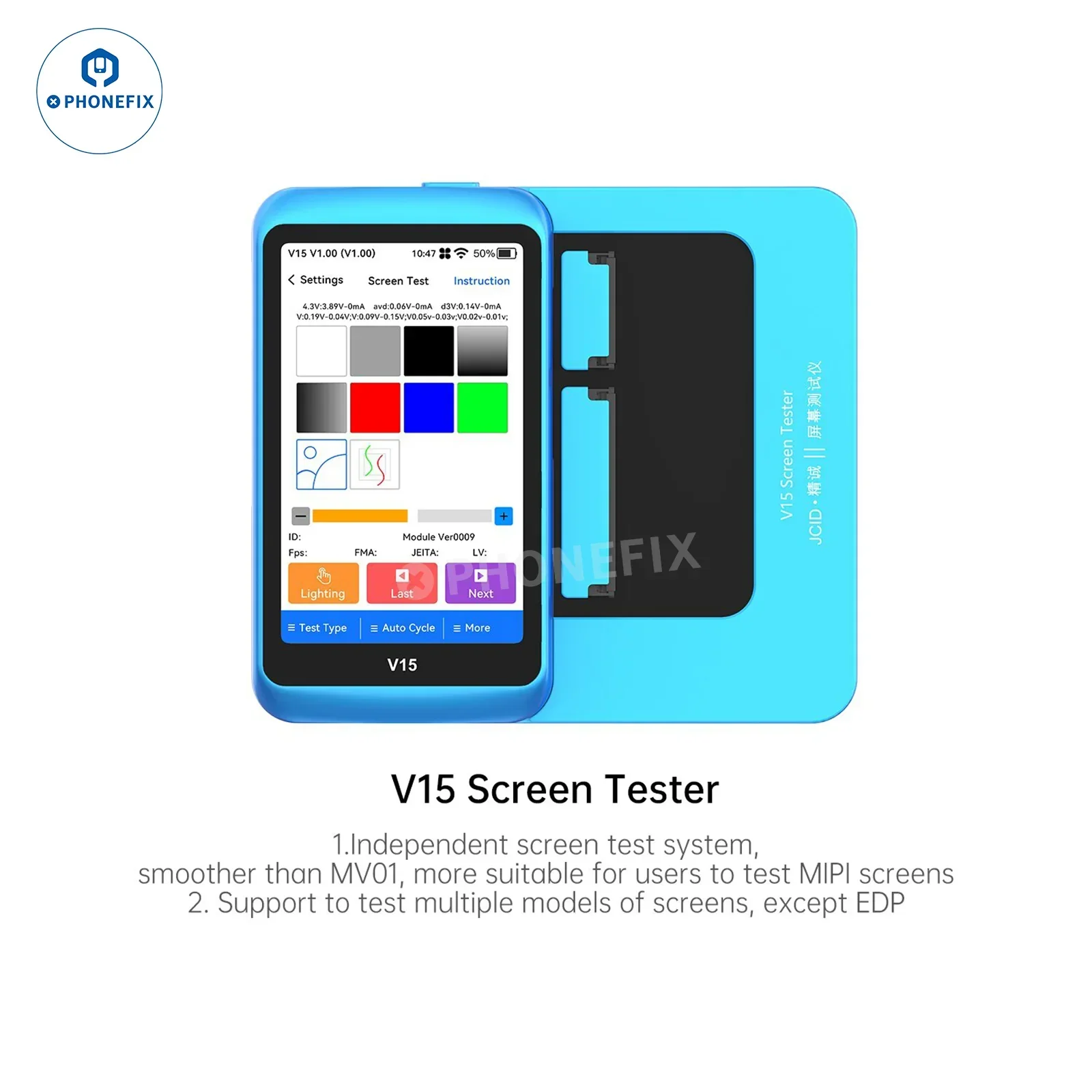 JCID V15 V15PM Screen Tester For iPhone Android Screens Testing - Image 7