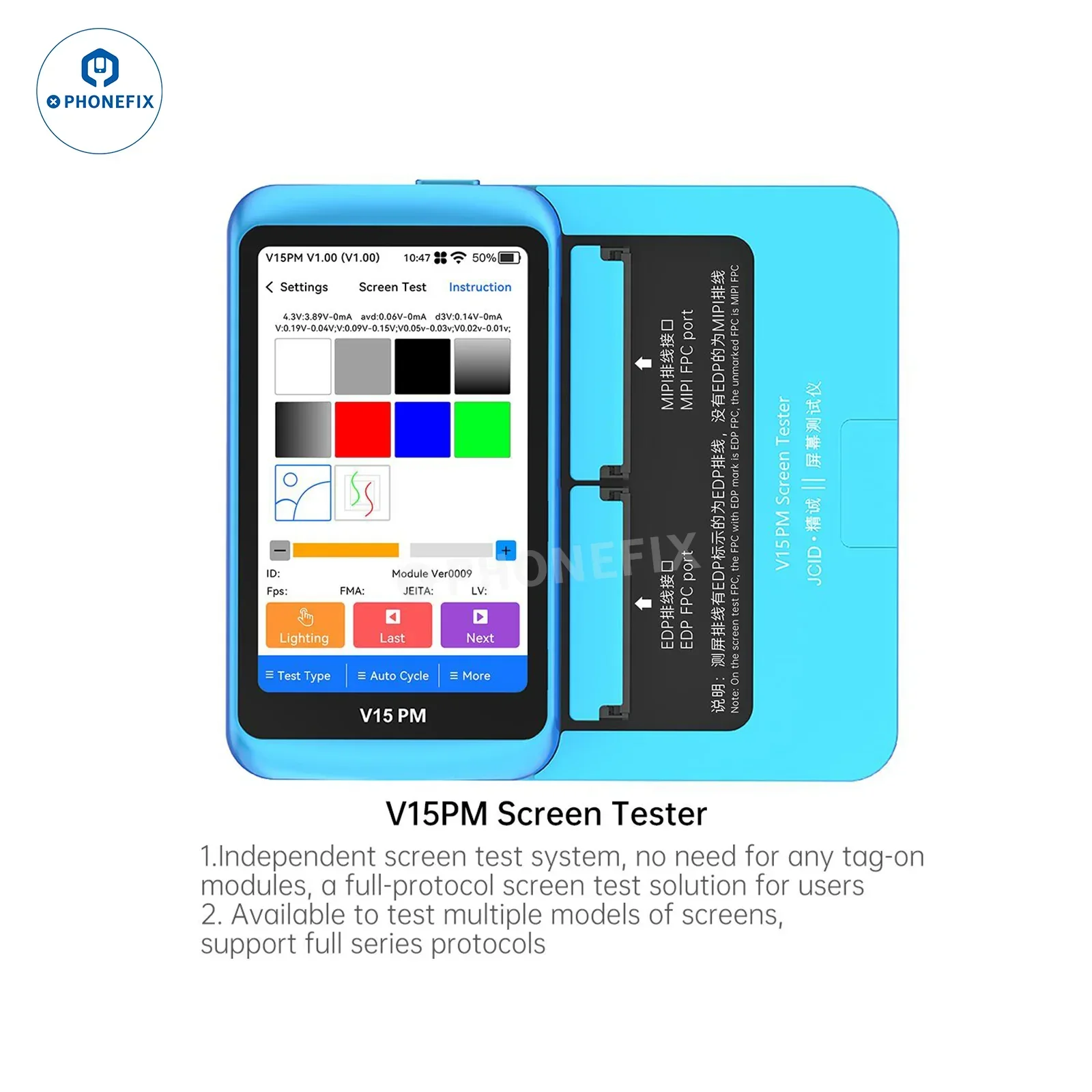 JCID V15 V15PM Screen Tester For iPhone Android Screens Testing - Image 8