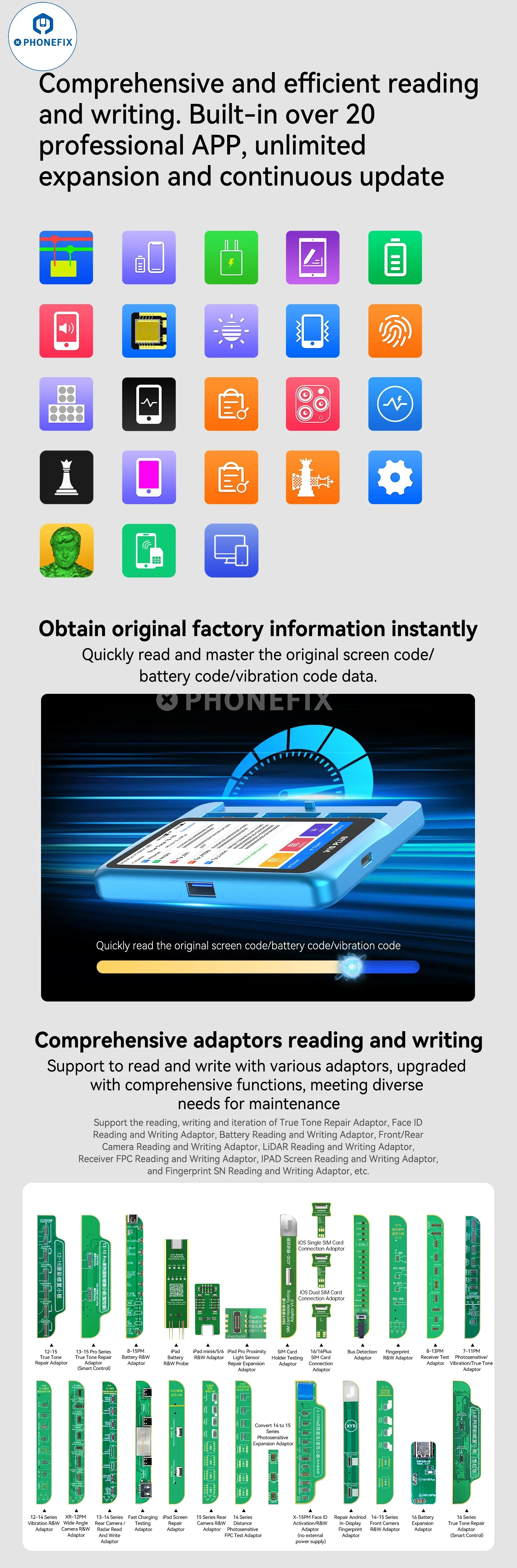 JCID V1S Plus Programmer For iPhone iPad Data Read Write Repair - Image 10
