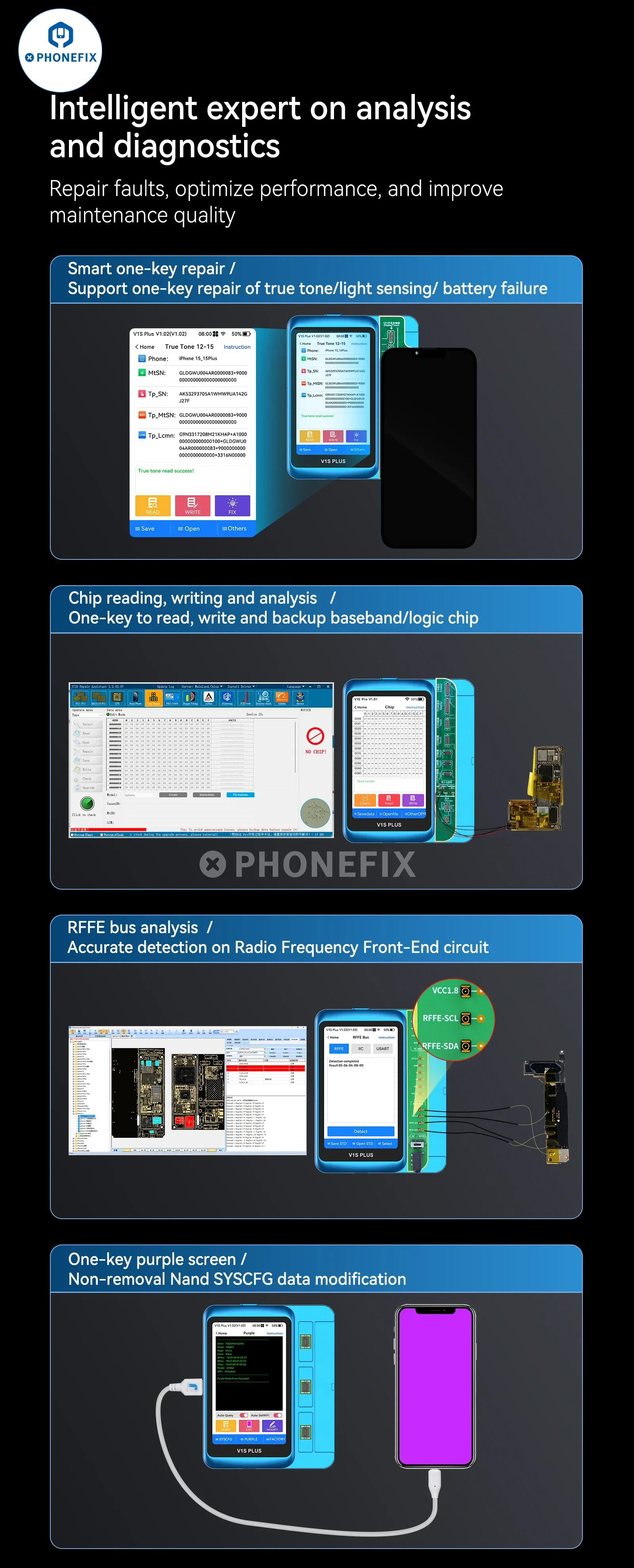 JCID V1S Plus Programmer For iPhone iPad Data Read Write Repair - Image 11