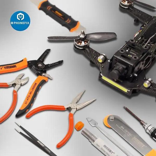JM-P14 15 IN 1 Welding Repair Tools Set Toolbox Bag RC Drone Tools - Image 8