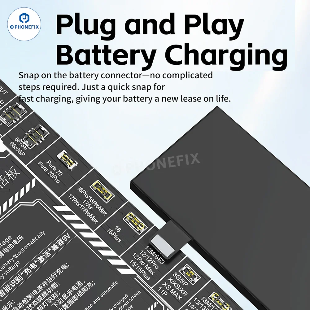 JTX B9 Battery Activation Board for iPhone 6S-17 Pro Max & Android - Image 2