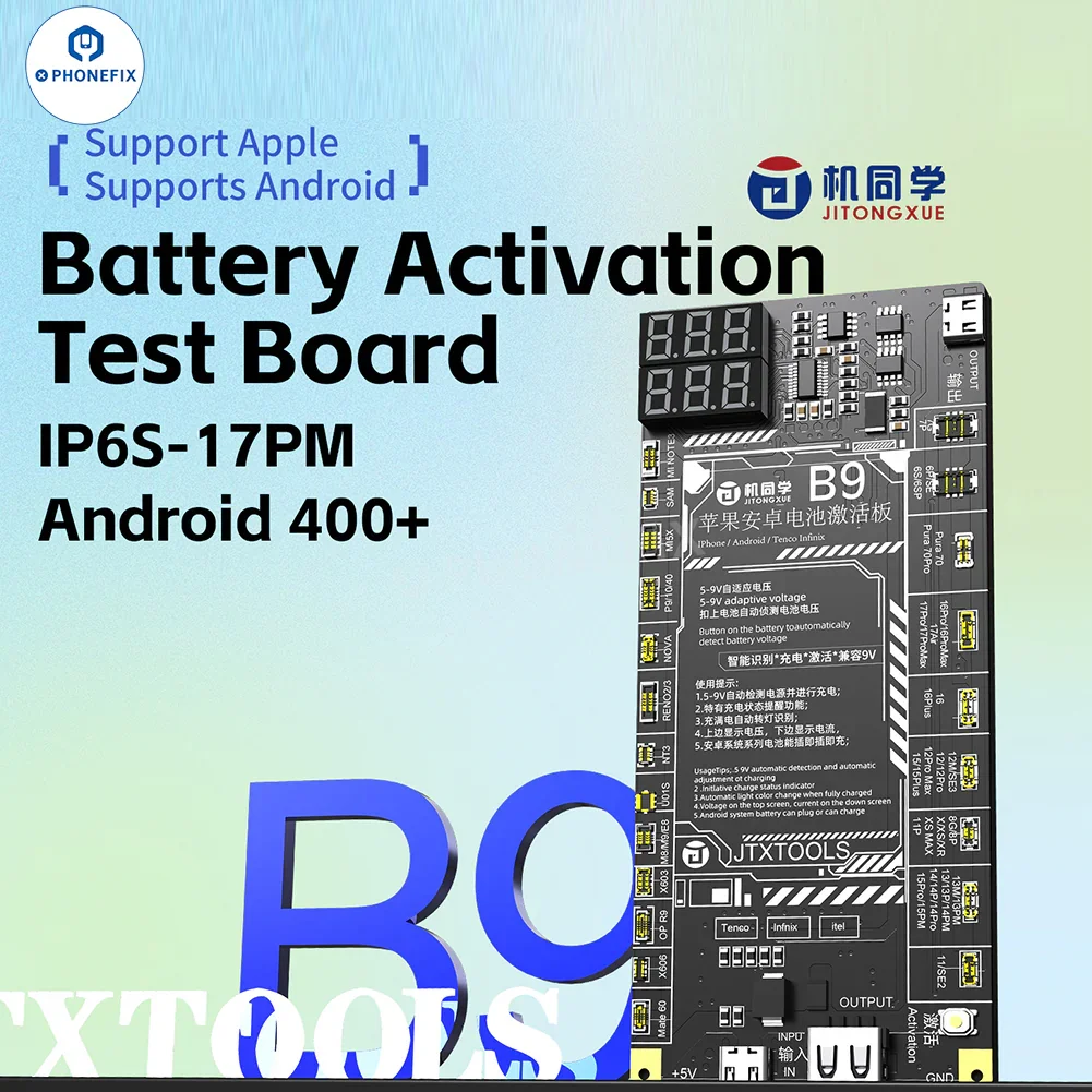 JTX B9 Battery Activation Board for iPhone 6S-17 Pro Max & Android - Image 6