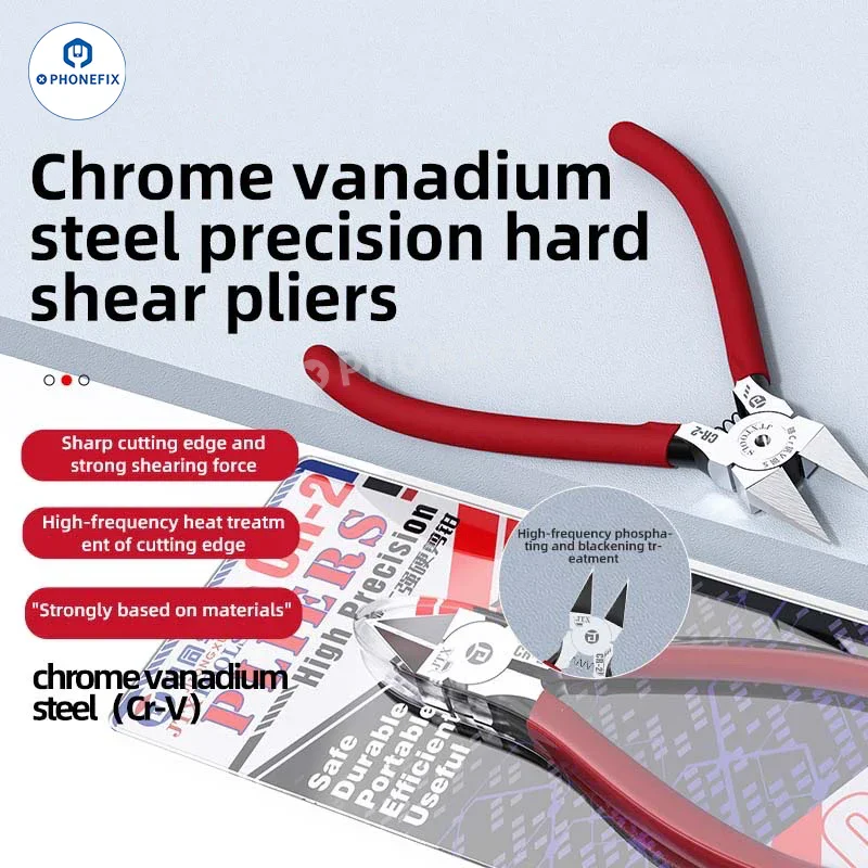 JTX CR-2 Chromium Vanadium Steel Cutting Pliers for Phone Repair - Image 2