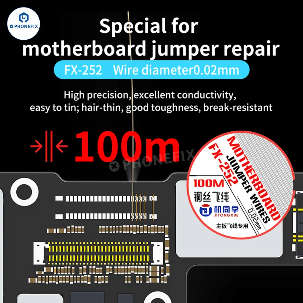 JTX Jumper Wires for Phone Motherboard CPU IC Pad Soldering Repair - Image 4