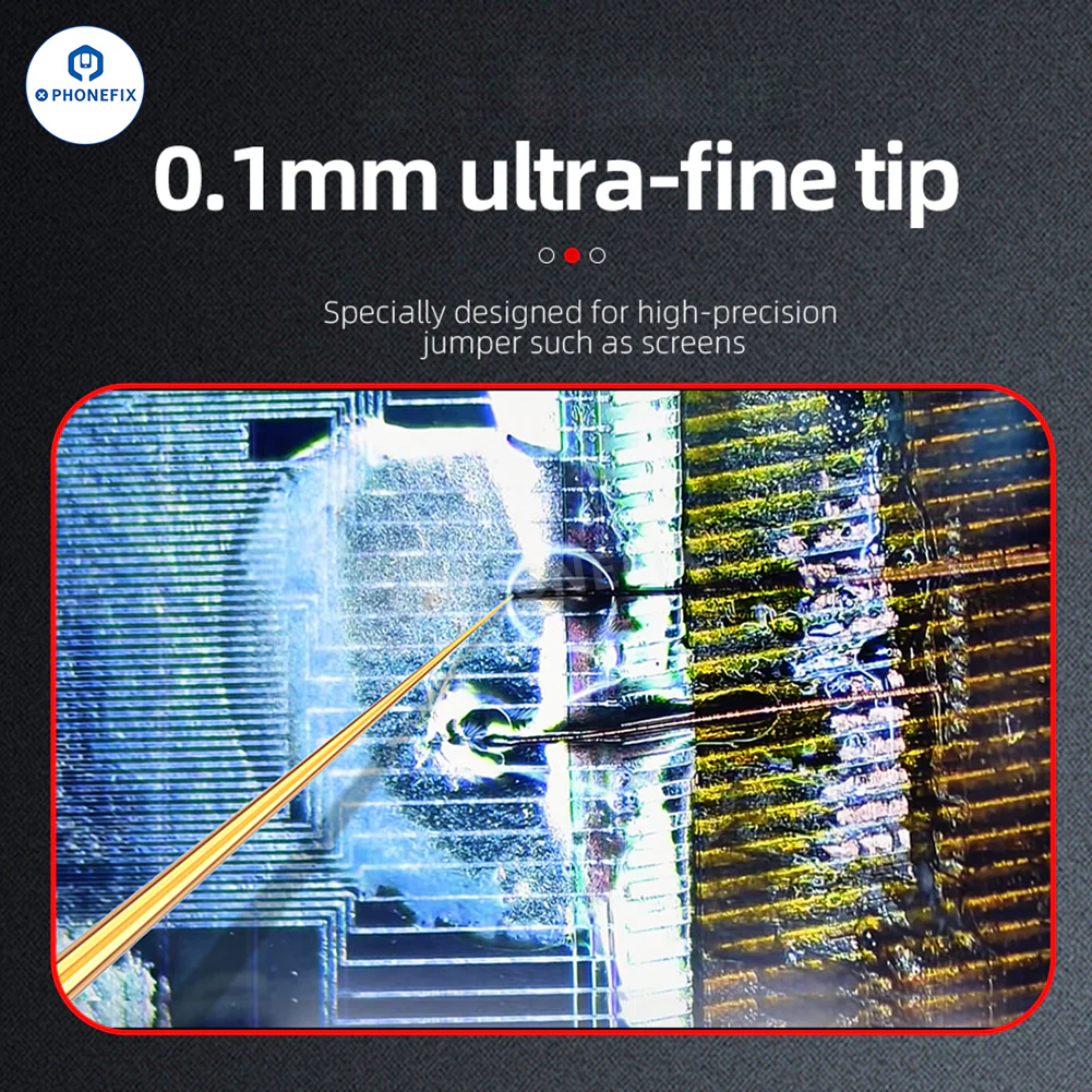 JTX S1 0.1mm Ultra-Fine Soldering Iron Tip for Screen Jumper Wire - Image 3