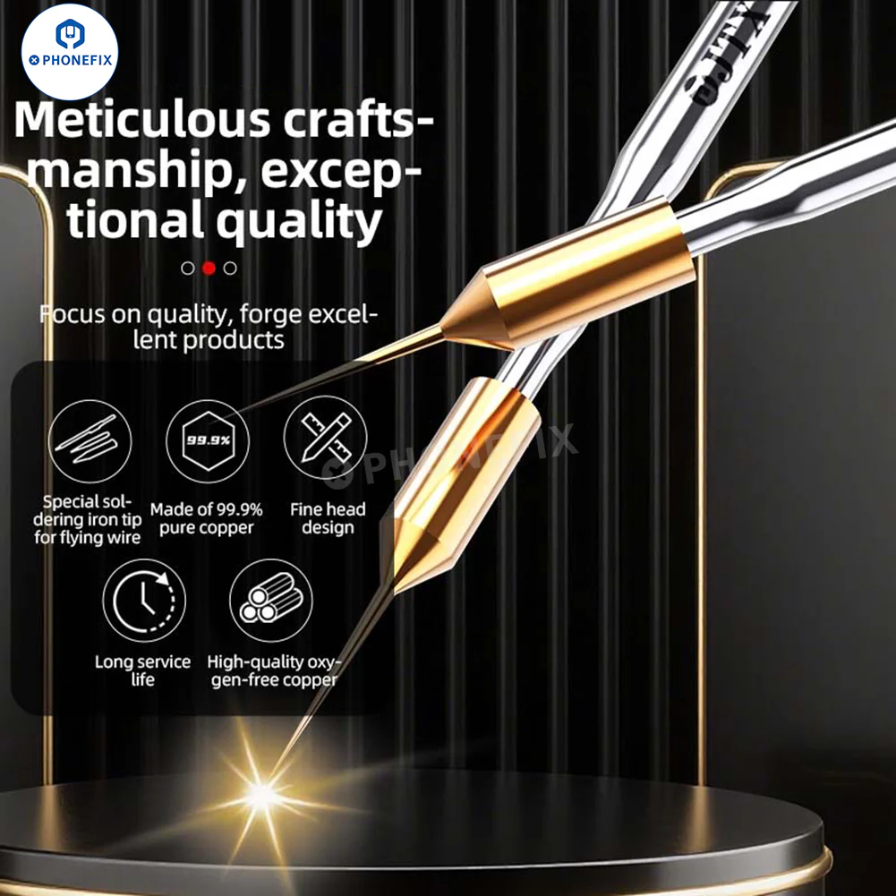 JTX S1 0.1mm Ultra-Fine Soldering Iron Tip for Screen Jumper Wire - Image 4