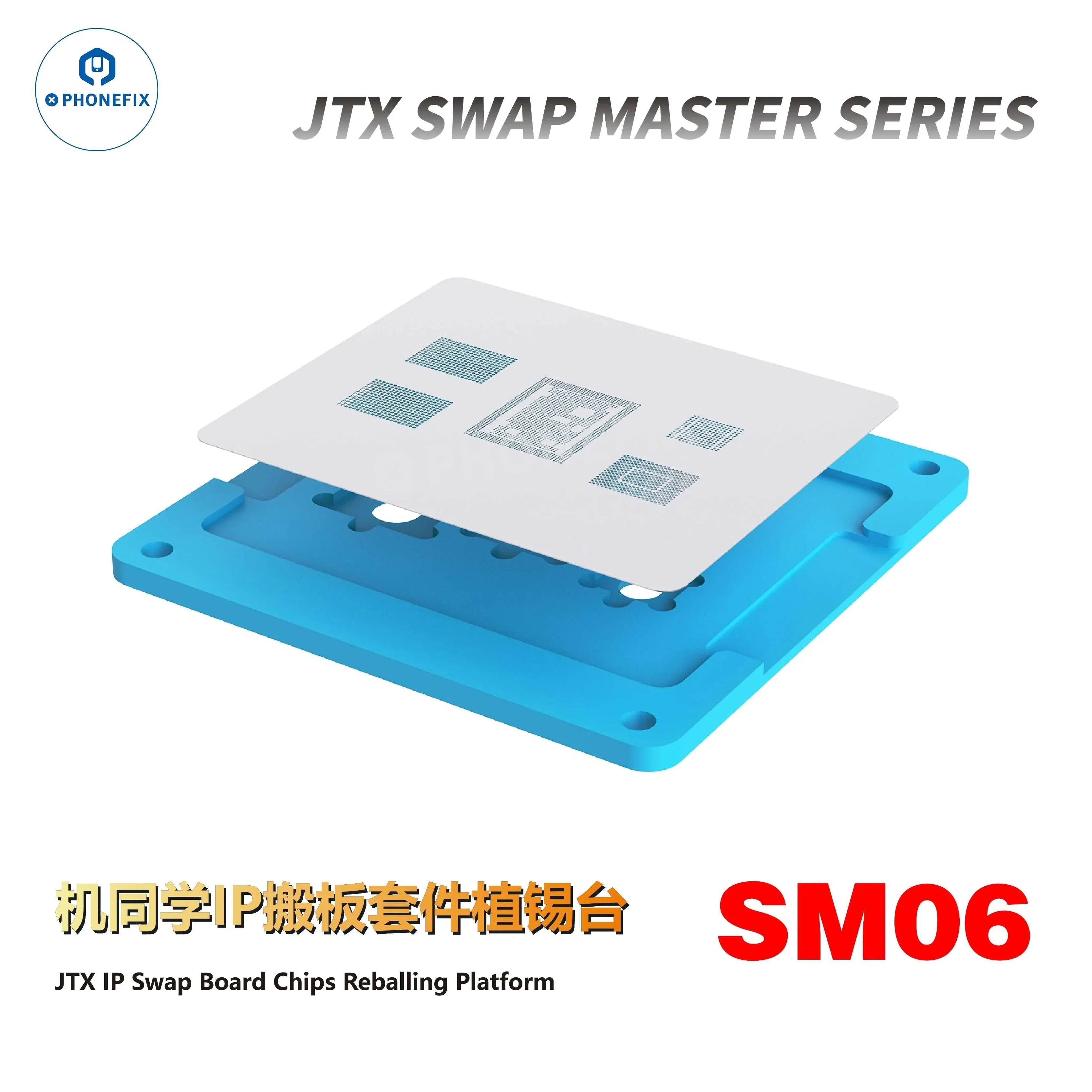 JTX Swap Board CPU Chip Reballing Platform for iPhone 8-16 Pro Max - Image 13
