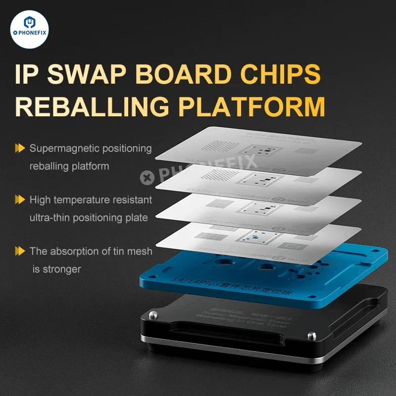 JTX Swap Board CPU Chip Reballing Platform for iPhone 8-16 Pro Max - Image 4