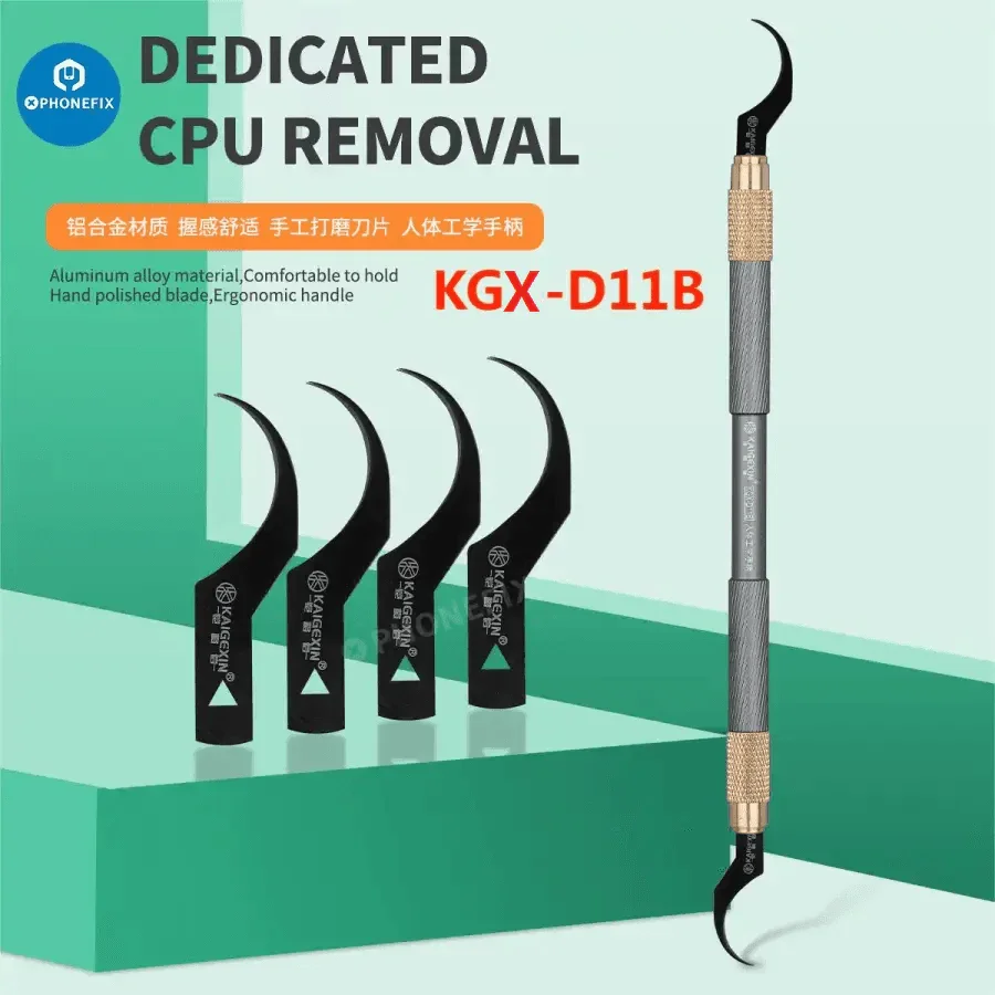Kaigexin CPU Glue Removal Blade Kit Chip Scraper Pry Knife - Image 4