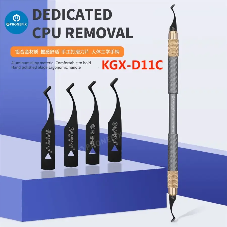 Kaigexin CPU Glue Removal Blade Kit Chip Scraper Pry Knife - Image 5