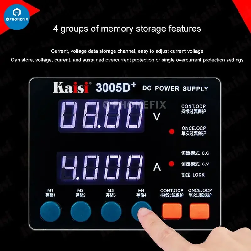 Kaisi 3005D+ 30V 5A Digital Adjustable CNC DC Power Supply - Image 4