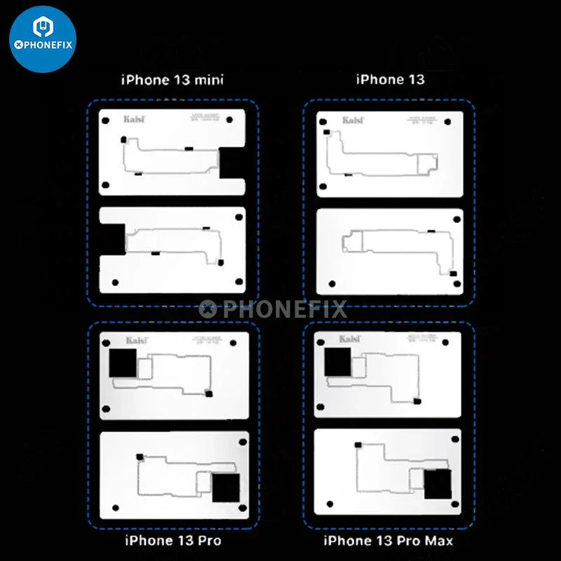 Kaisi Silicone Middle Layer Reballing Platform For iPhone X-14 Pro Max - Image 15
