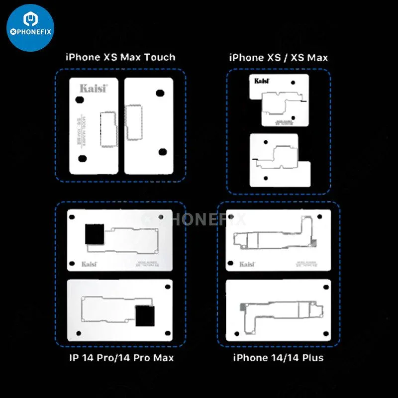 Kaisi Silicone Middle Layer Reballing Platform For iPhone X-14 Pro Max - Image 16