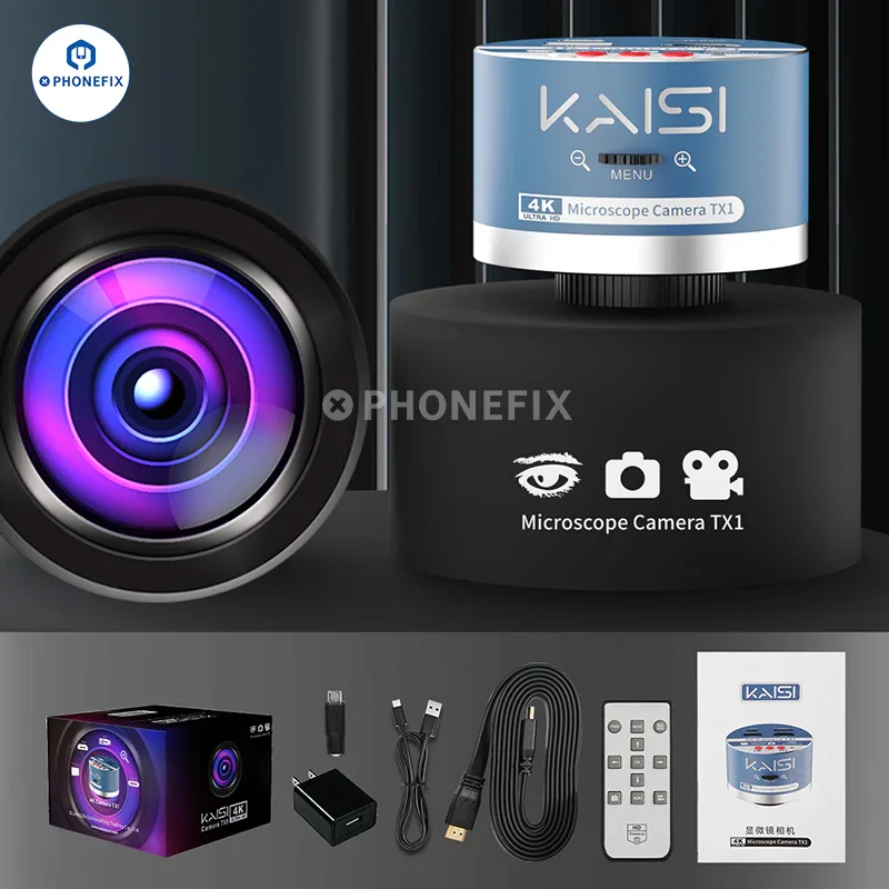 Kaisi TX1 4K HD Dual Interface Industrial Microscope Camera - Image 4