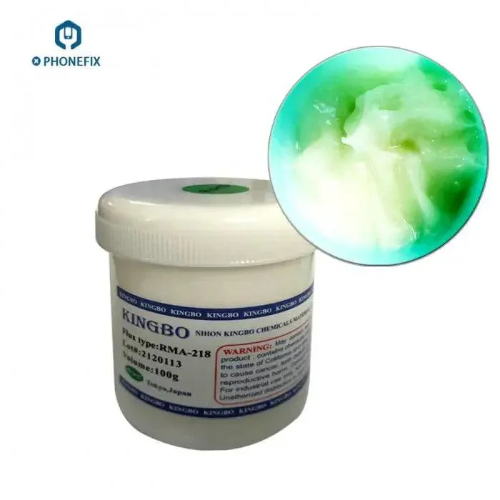 Kingbo 100g RMA-218 BGA Solder Flux Paste for SMT Reballing Repair - Image 3