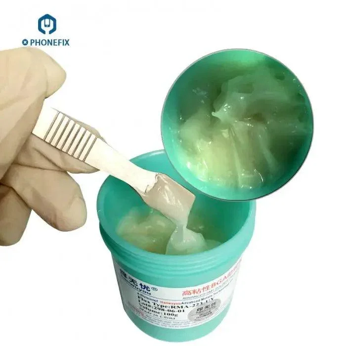 Kingbo 100g RMA-218 BGA Solder Flux Paste for SMT Reballing Repair - Image 5