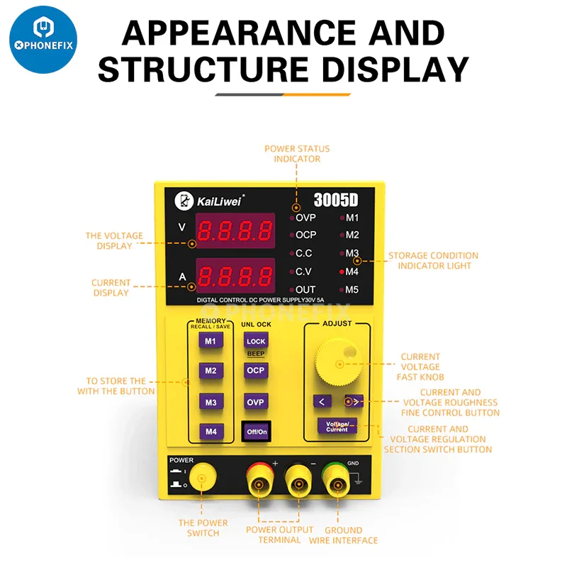 KORAD KA3005D Programmable DC Power Supply 30V 5A 110V 220V - Image 12