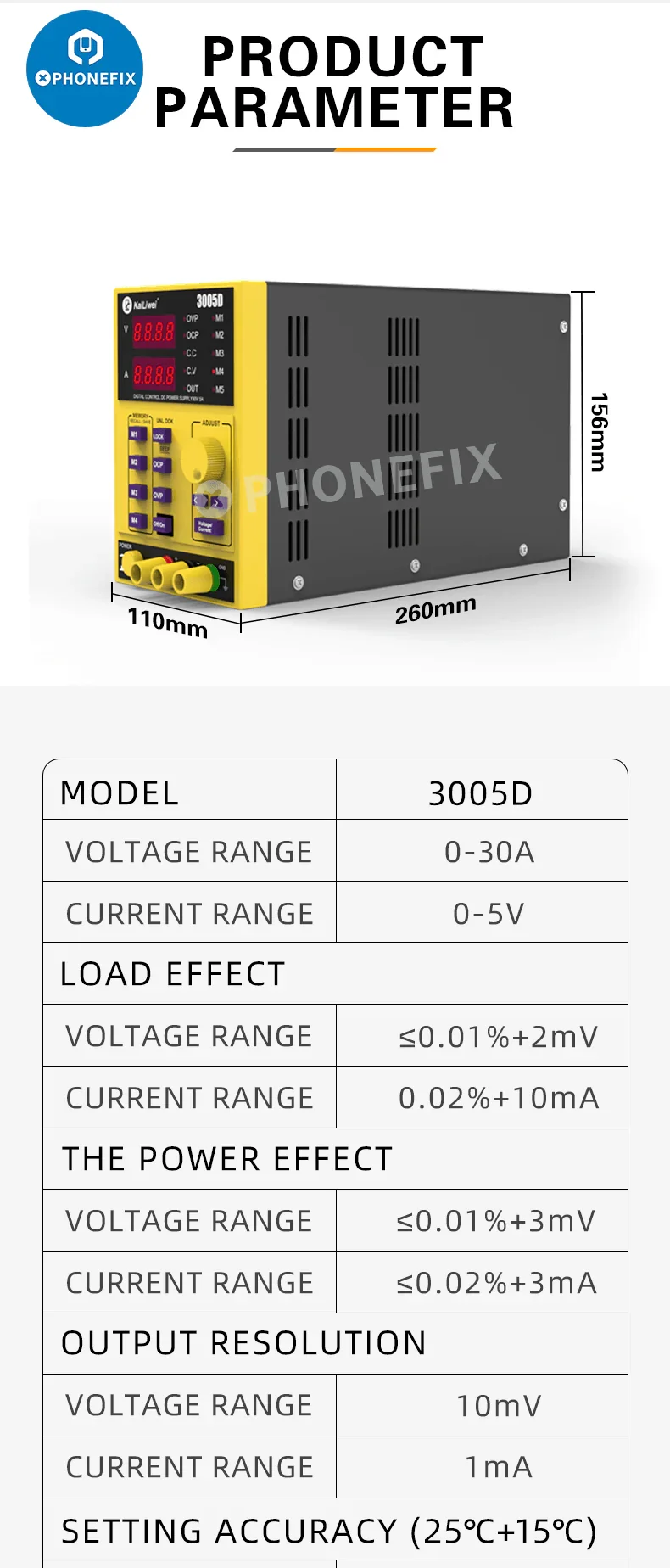 KORAD KA3005D Programmable DC Power Supply 30V 5A 110V 220V - Image 15