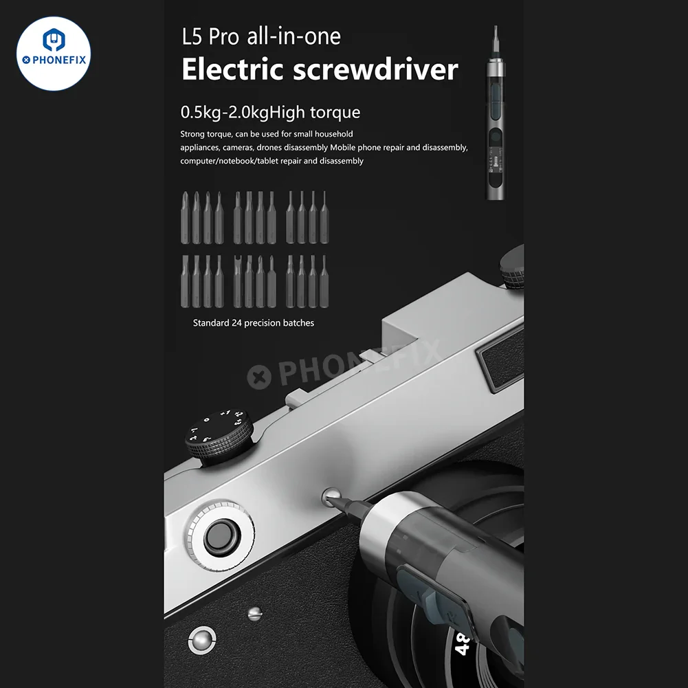 L5Pro Electric Screwdriver Mobile Repair Disassembly Tool Kit - Image 11