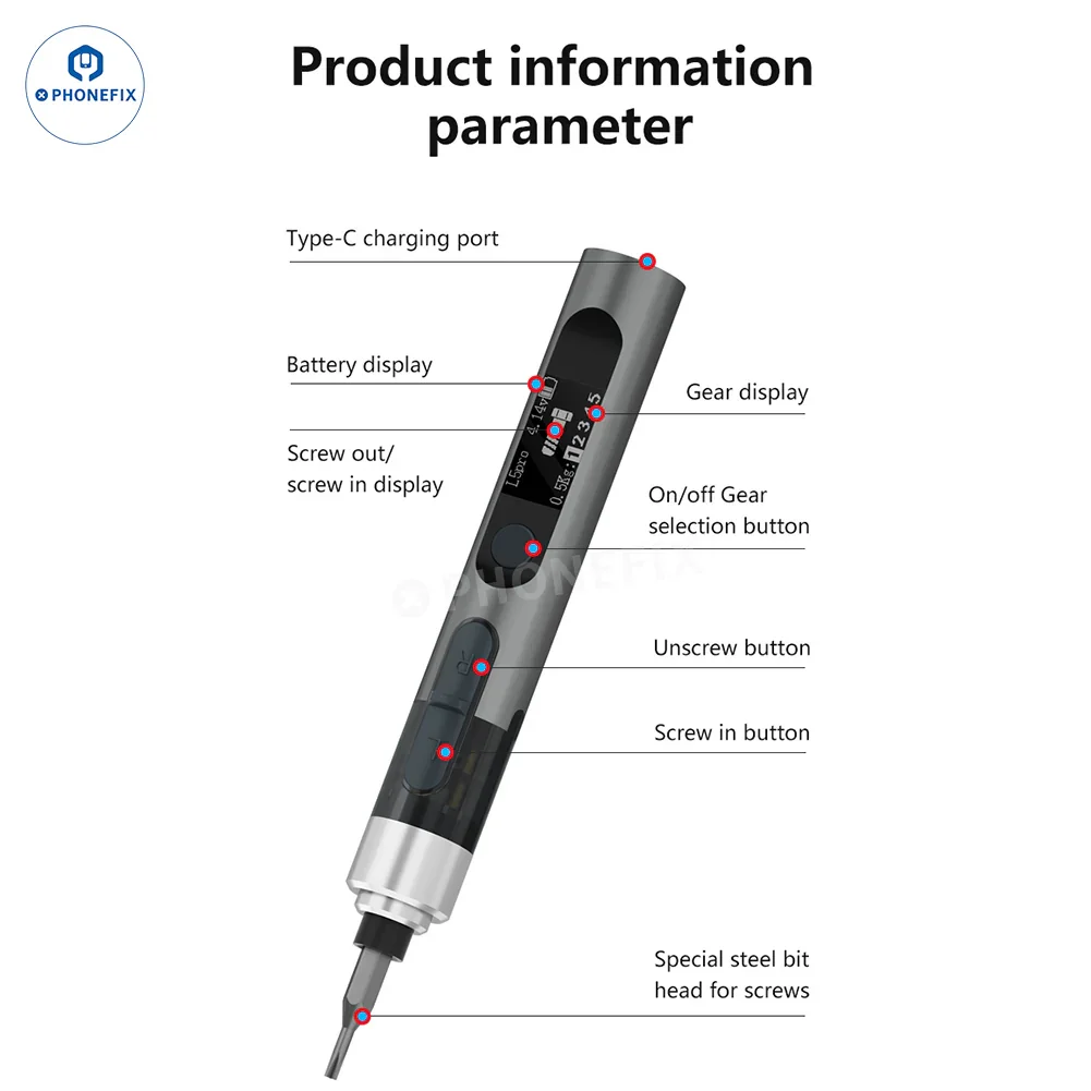 L5Pro Electric Screwdriver Mobile Repair Disassembly Tool Kit - Image 16