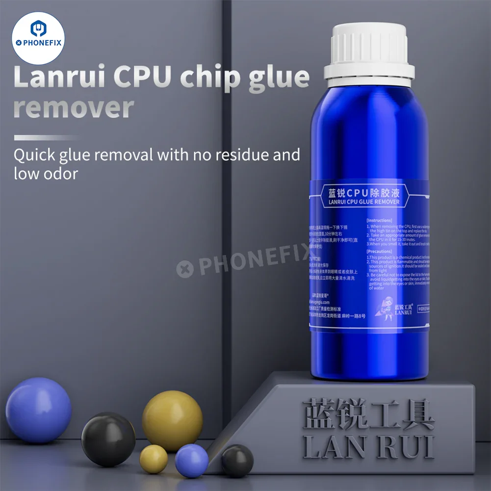 LANRUI Chip Adhesive Cleaner for iPhone CPU Glue Removal - Image 2