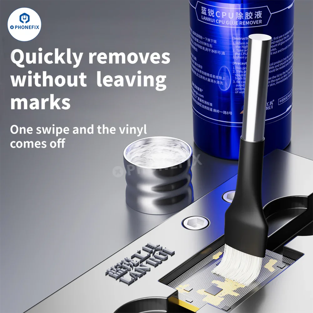 LANRUI Chip Adhesive Cleaner for iPhone CPU Glue Removal - Image 4