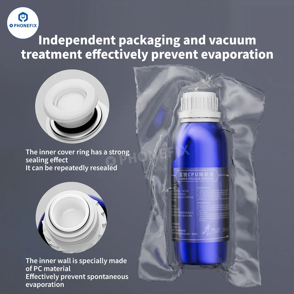 LANRUI Chip Adhesive Cleaner for iPhone CPU Glue Removal - Image 5