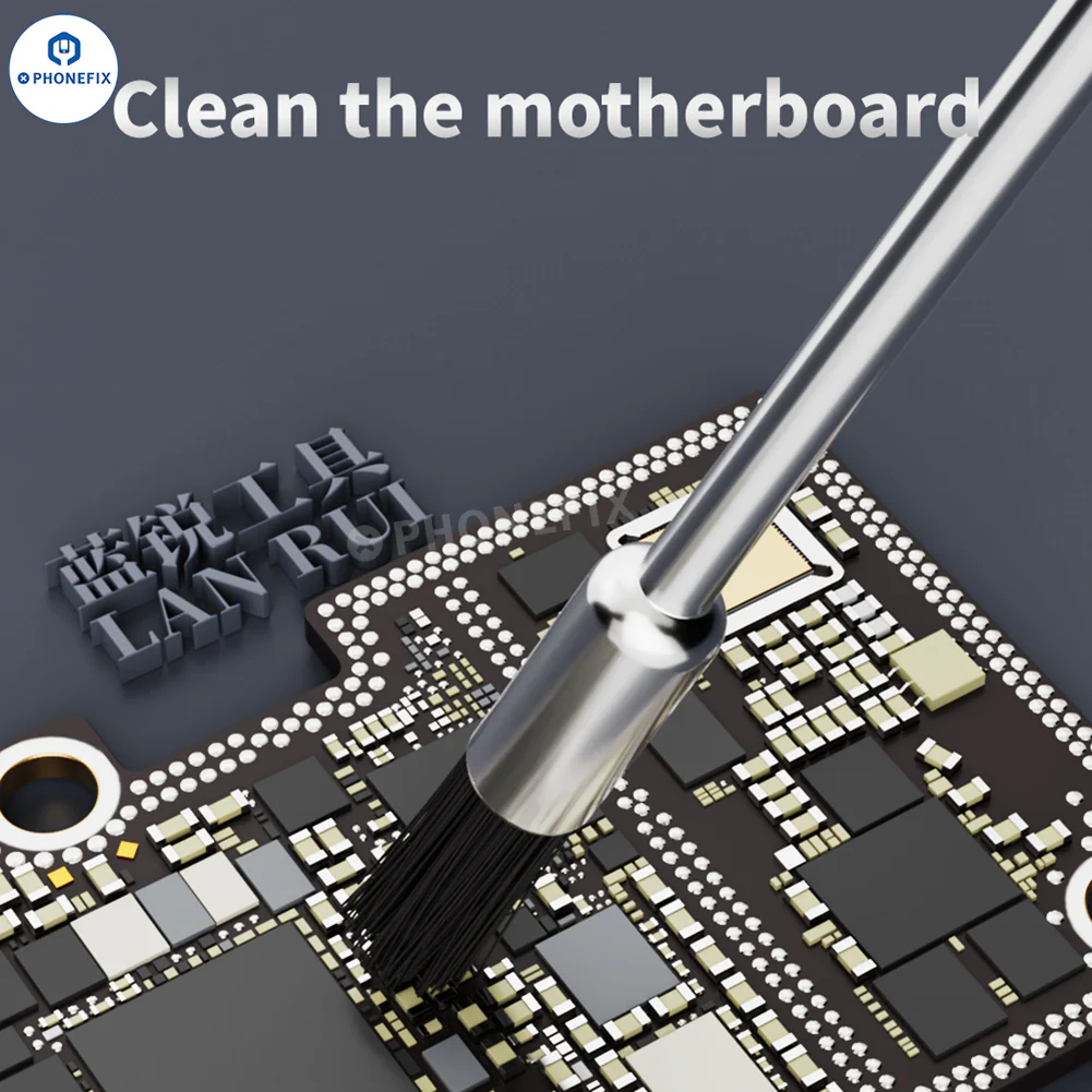 LANRUI QB95 PCB Charging Port Dust Cleaning Brush for Phone Repair - Image 3