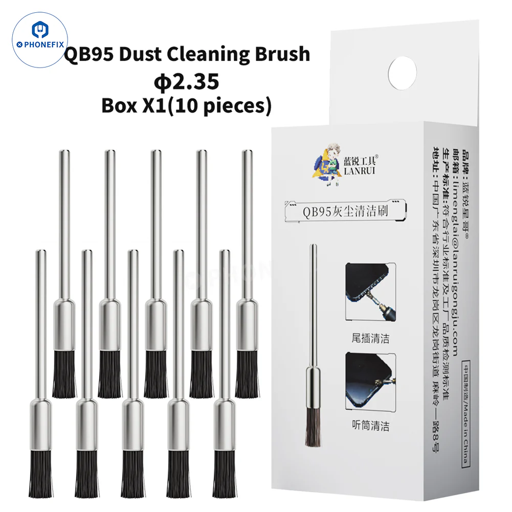 LANRUI QB95 PCB Charging Port Dust Cleaning Brush for Phone Repair - Image 7