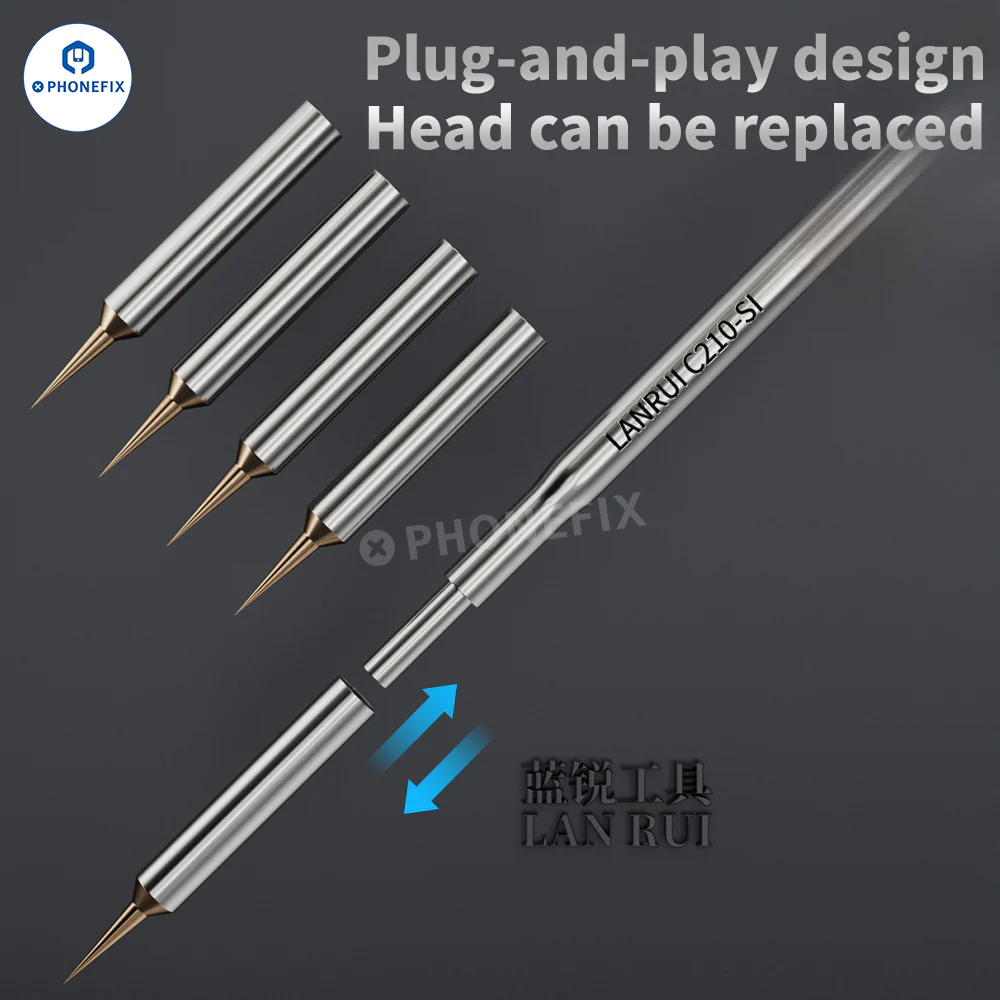 LANRUI S01 C210-SI Soldering Iron Tips for PCB/Screen Line Jump Wire - Image 7