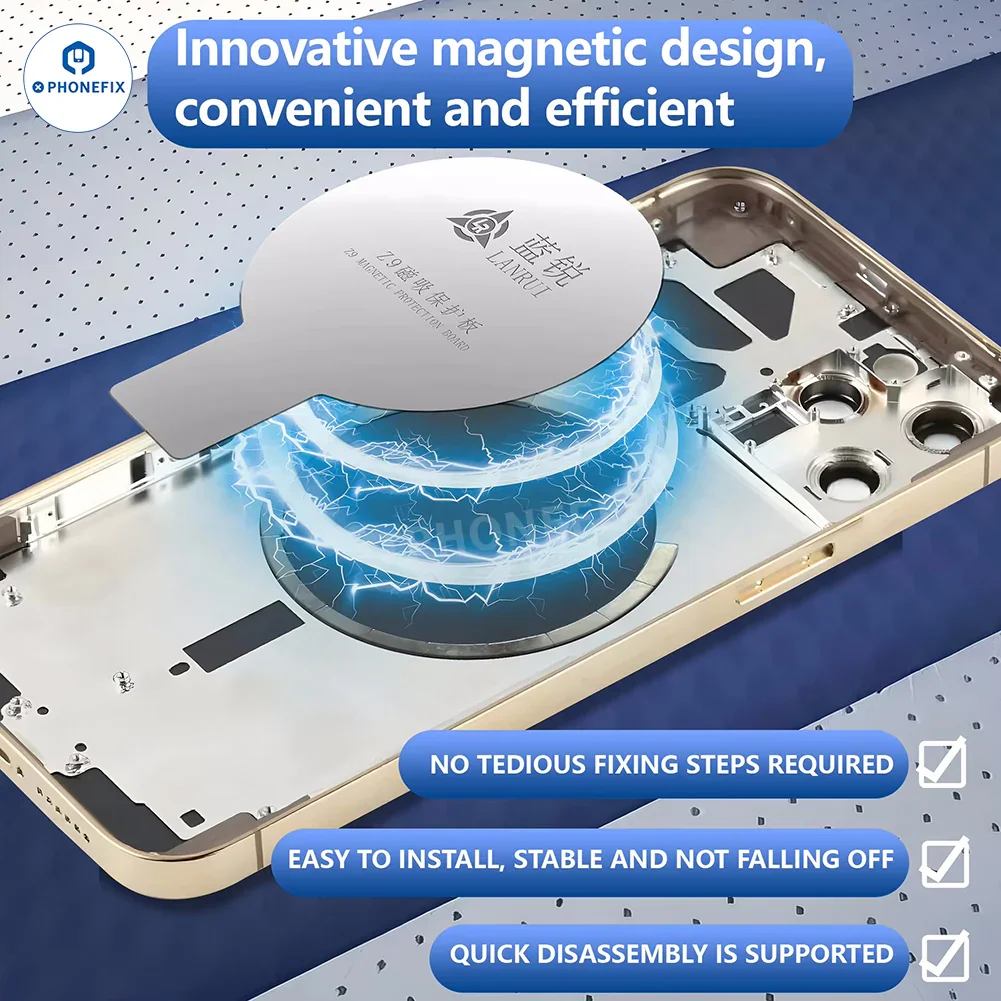 Lanrui Z9 Z9S iPhone Wireless Charging Magnetic Protection Plate - Image 3